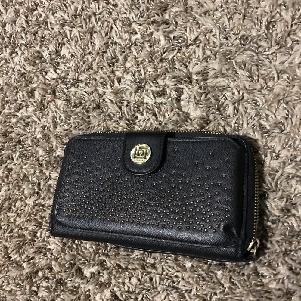 Black and gold wallet